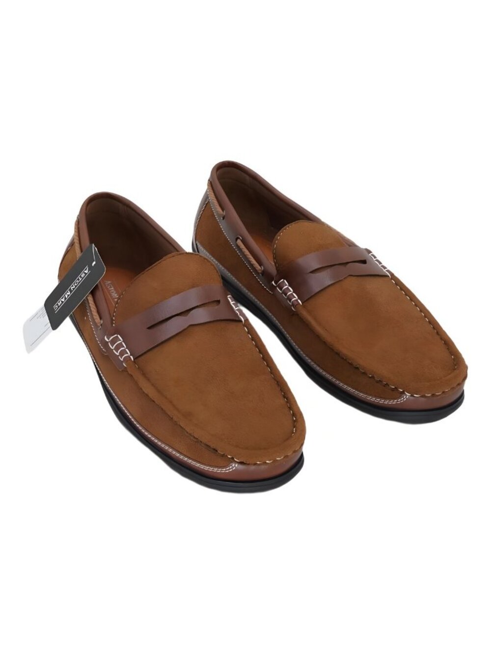 Aston Marc Men's Penny Driving Loafer Shoe Tan Sz US 12M EU 46